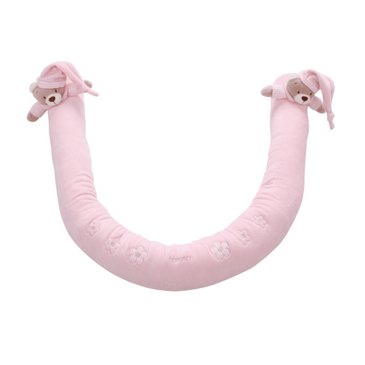 3D Bear U-Shaped Long Bolster (Pink)