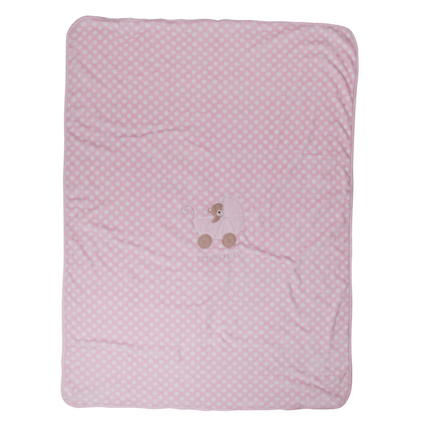 Luxe Polka Dot Kids Blanket (Pink)